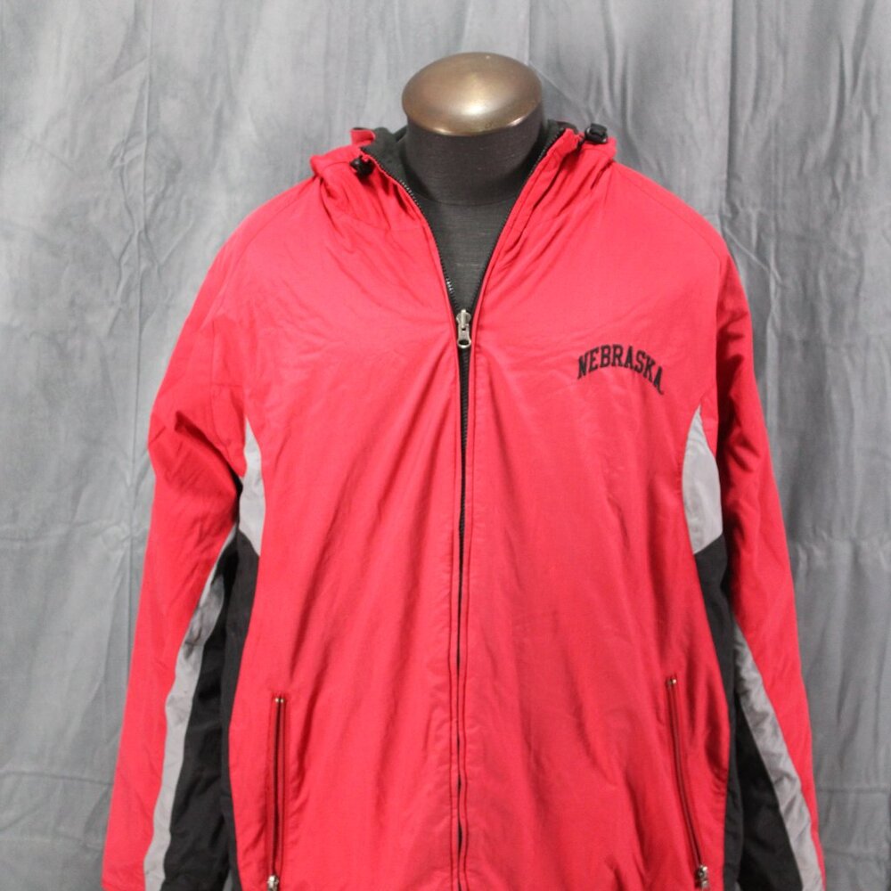 Nerbraska Cornhuskers Jacket (VTG) - Reversable by Pro Player - Men's 2XL